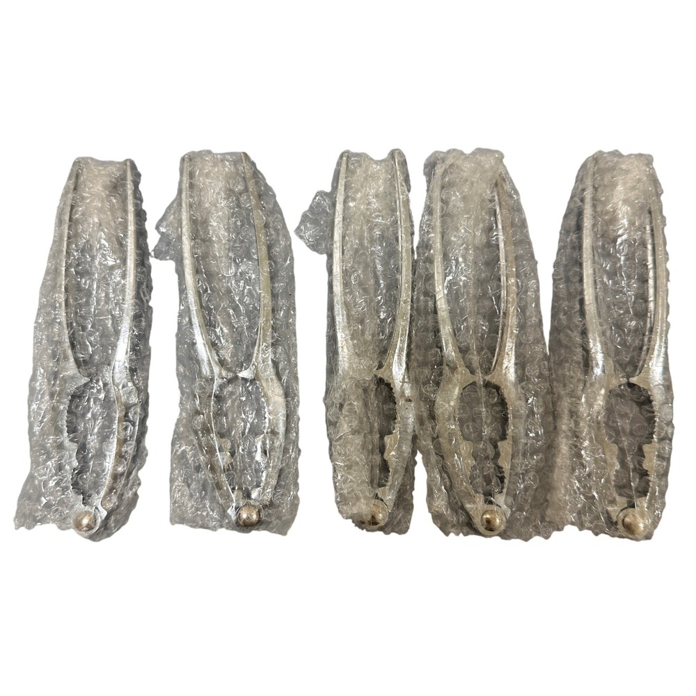 5 Pcs Nut Crackers for All Nutcracker Seafood Tools Walnut Cracker Silver NEW